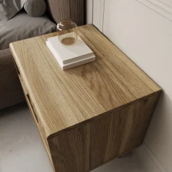 Selwood - Nachtkastje - Eikenpatroon - 55x43x58 cm