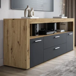 Sharon - TV-Meubel - Antraciet - 181 cm