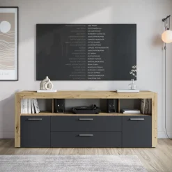 Sharon - TV-Meubel - Antraciet - 181 cm