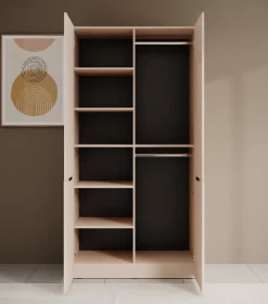 Shelton - Kledingkast 2-deurs - Beige