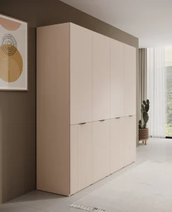 Shelton - Kledingkast 4-deurs - Beige