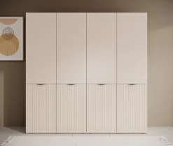 Shelton - Kledingkast 4-deurs - Beige