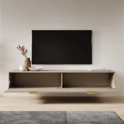 Silas - TV-Meubel - Beige - 175x33x35 cm