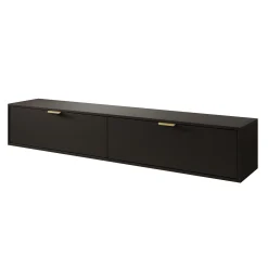 Silas - TV-Meubel - Zwart - 175x33x35cm