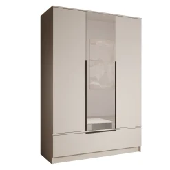 Skyer - Kledingkast 3-deurs - Beige - 135x51x193 cm