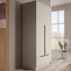 Skyer - Kledingkast 2-deurs - Beige - 90x51x193 cm