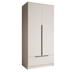 Skyer - Kledingkast 2-deurs - Wit - 90x51x193 cm