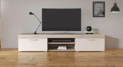 Slim - TV-Meubel - Creme/licht eiken - 200 cm