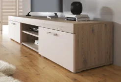 Slim - TV-Meubel - Creme/licht eiken - 200 cm