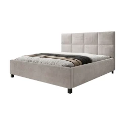 Soline - Tweepersoonsbed - Ribstof beige - 180x200 cm