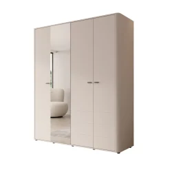 Sorello - Kledingkast 4 deurs - Beige - 180x56x211 cm