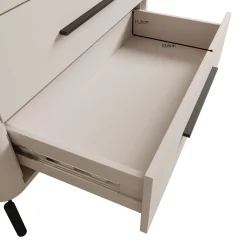 Sorello - Ladekast met 4 lades - Beige - 90x40x94 cm