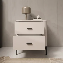 Sorello - Nachtkastje - Beige - 52x40x56 cm