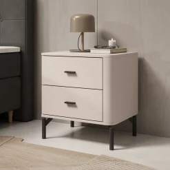 Sorello - Nachtkastje - Beige - 52x40x56 cm