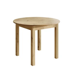 South - Eetkamertafel - Uitschuifbaar - Eiken - 100x100x76 cm