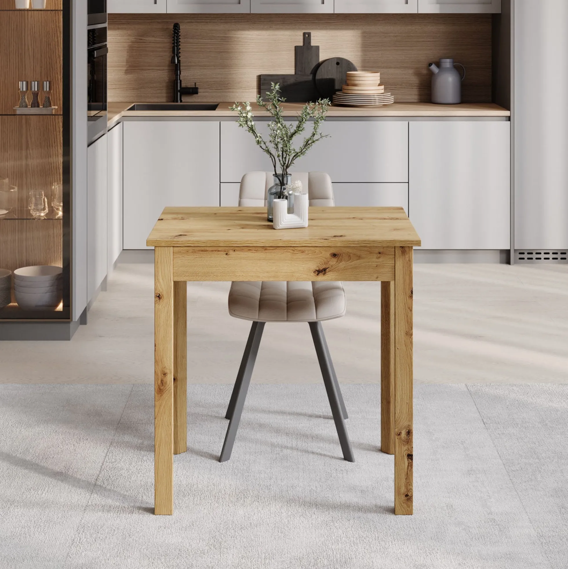 Steve - Eetkamertafel - Eiken - 75x55x77 cm