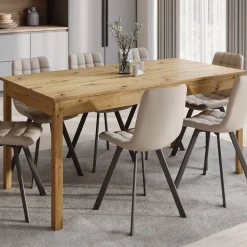 Steve - Eetkamertafel - Eiken - 160x80x77 cm