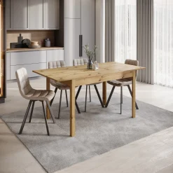 Steve - Eetkamertafel - Eiken - 120x80x77 cm