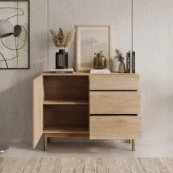 Storm 2 - Dressoir - Eiken - 106x37x84 cm