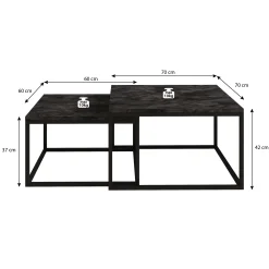 Styler - Salontafel set van 2 - Zwart