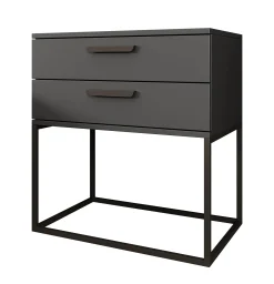 Sylvester 6 - Nachtkastje - Antraciet - 60x39x65 cm