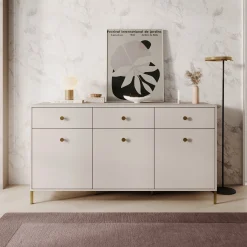Syran - Dressoir - Beige - 168x42x90 cm
