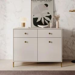 Syran - Dressoir - Beige - 114x42x90 cm
