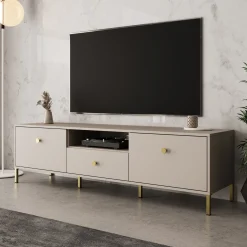 Syran - TV-Meubel - Beige - 168x42x48 cm