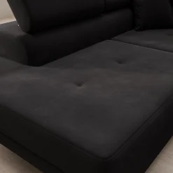 Tacito - Hoekbank 4-zits - Velvet zwart - Links
