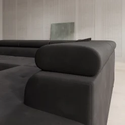 Tacito - Hoekbank 4-zits - Velvet zwart - Rechts