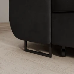 Tacito - Hoekbank 4-zits - Velvet zwart - Rechts