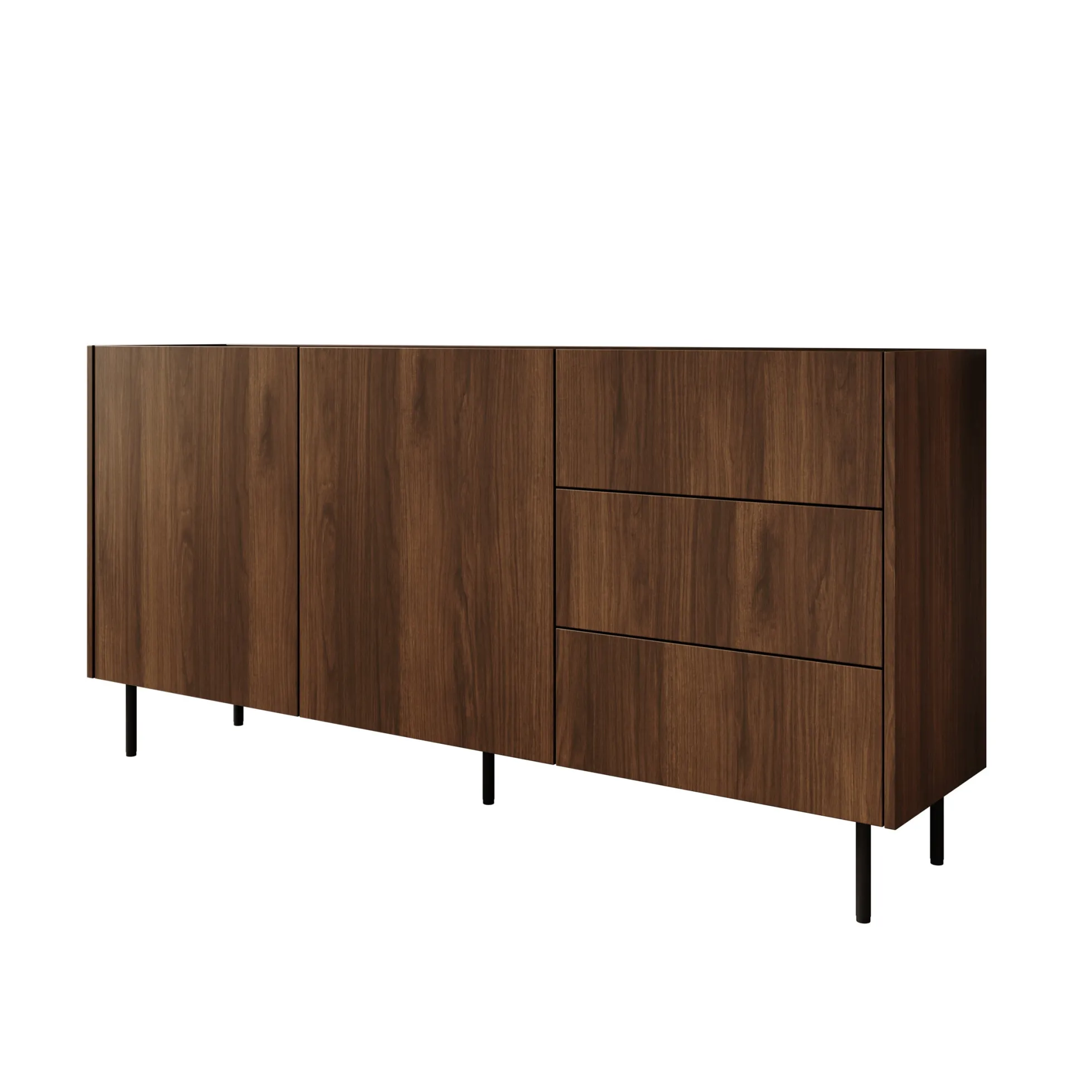 Tahiti - Dressoir - Donker eiken - 160x37x78 cm