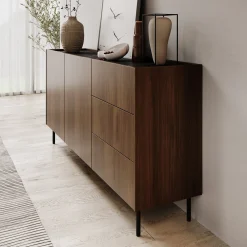 Tahiti - Dressoir - Donker eiken - 160x37x78 cm