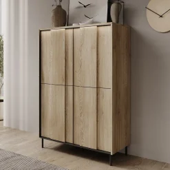 Tarello - Dressoir - Eikenpatroon - 99x41x140 cm
