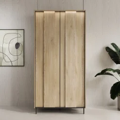 Tarello - Kledingkast 2 deurs - Eikenpatroon - 99x55x200 cm