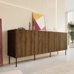 Tartagal - Dressoir - Donkerbruin/eiken - 200x42x81 cm