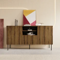 Tartagal - Dressoir - Donkerbruin/eiken - 150x42x81 cm