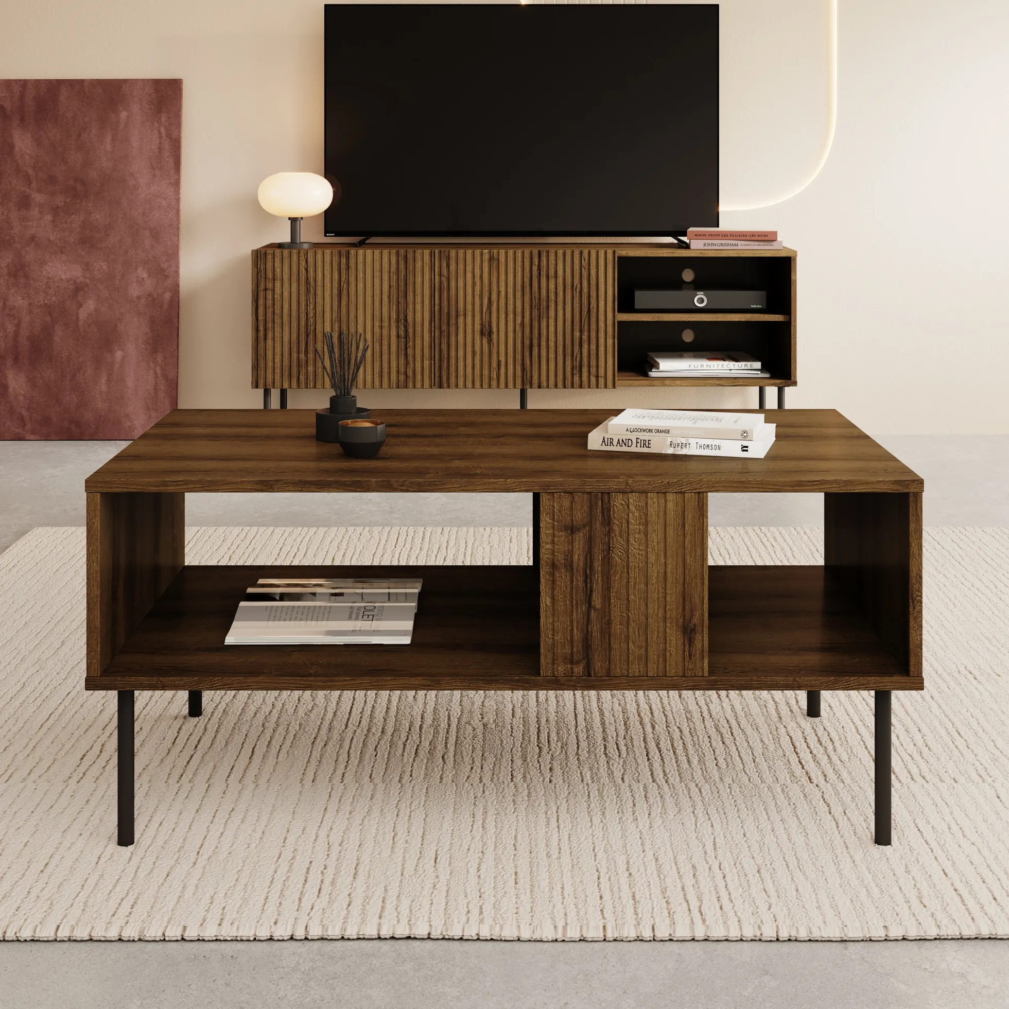 Tartagal - Salontafel - Donkerbruin - 100x55x46 cm