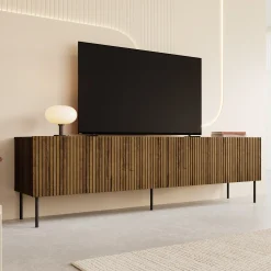 Tartagal - TV-Meubel - Donkerbruin eiken - 200x42x58 cm