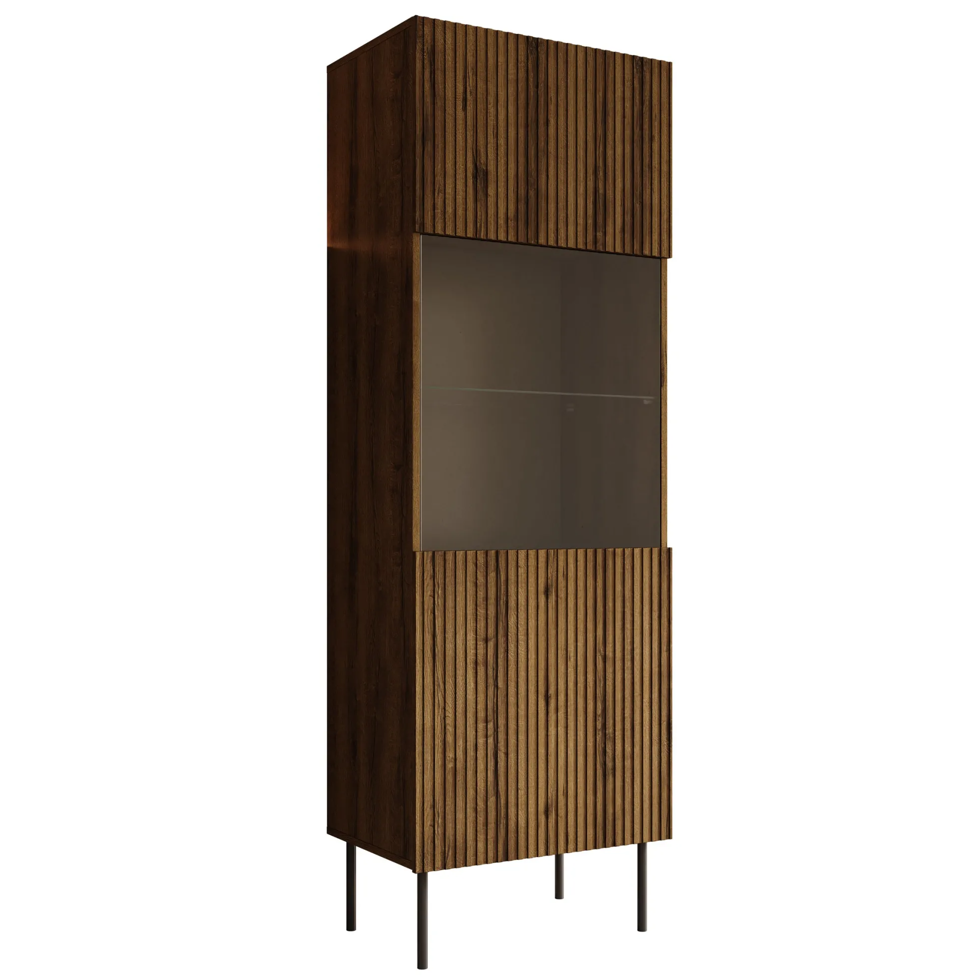 Tartagal - Vitrinekast - Donkerbruin - 60x40x183 cm