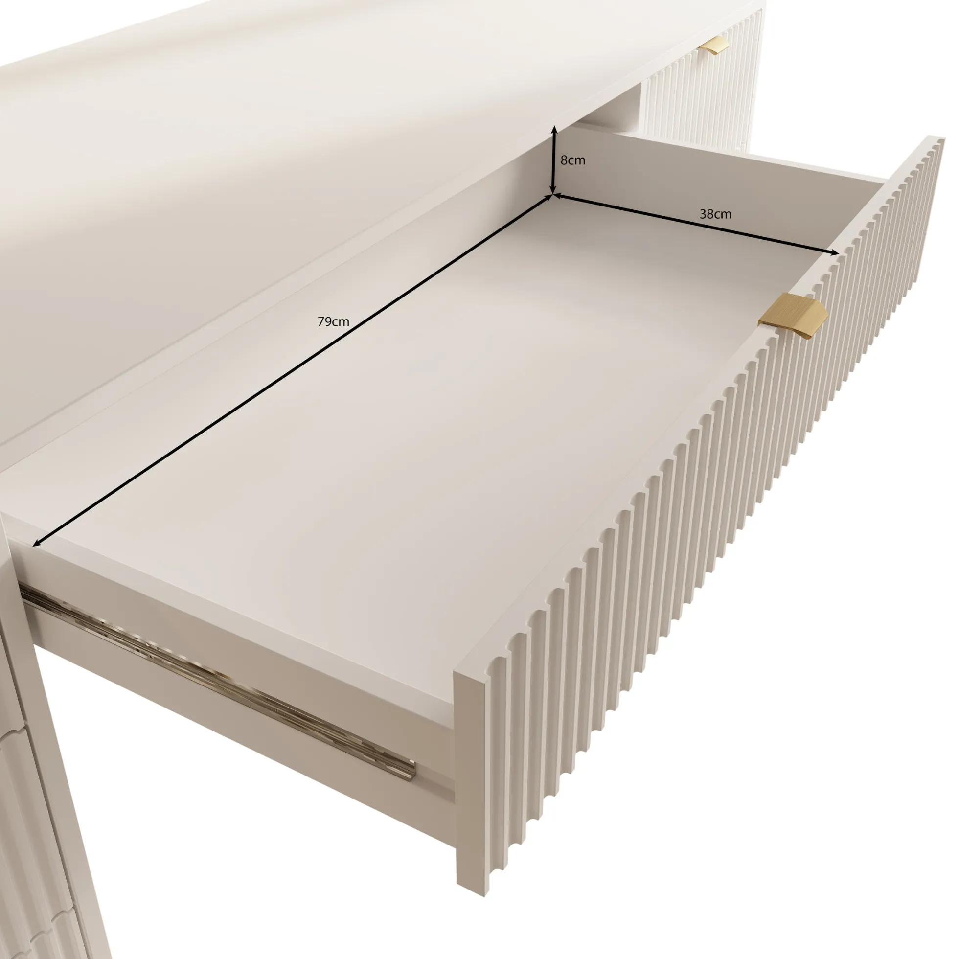 Tavares 2 - Bureau - Zwart - 154x55 cm