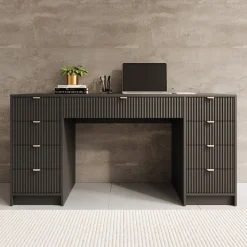 Tavares 2 - Bureau - Zwart - 154x55 cm