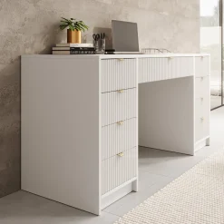 Tavares 2 - Kaptafel - Wit - 154x55x76 cm