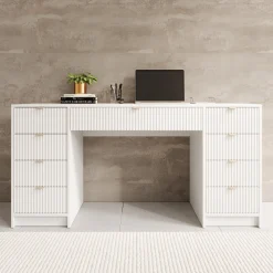 Tavares 2 - Kaptafel - Wit - 154x55x76 cm
