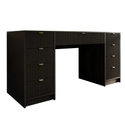 Tavares 2 - Kaptafel - Zwart - 154x55 cm