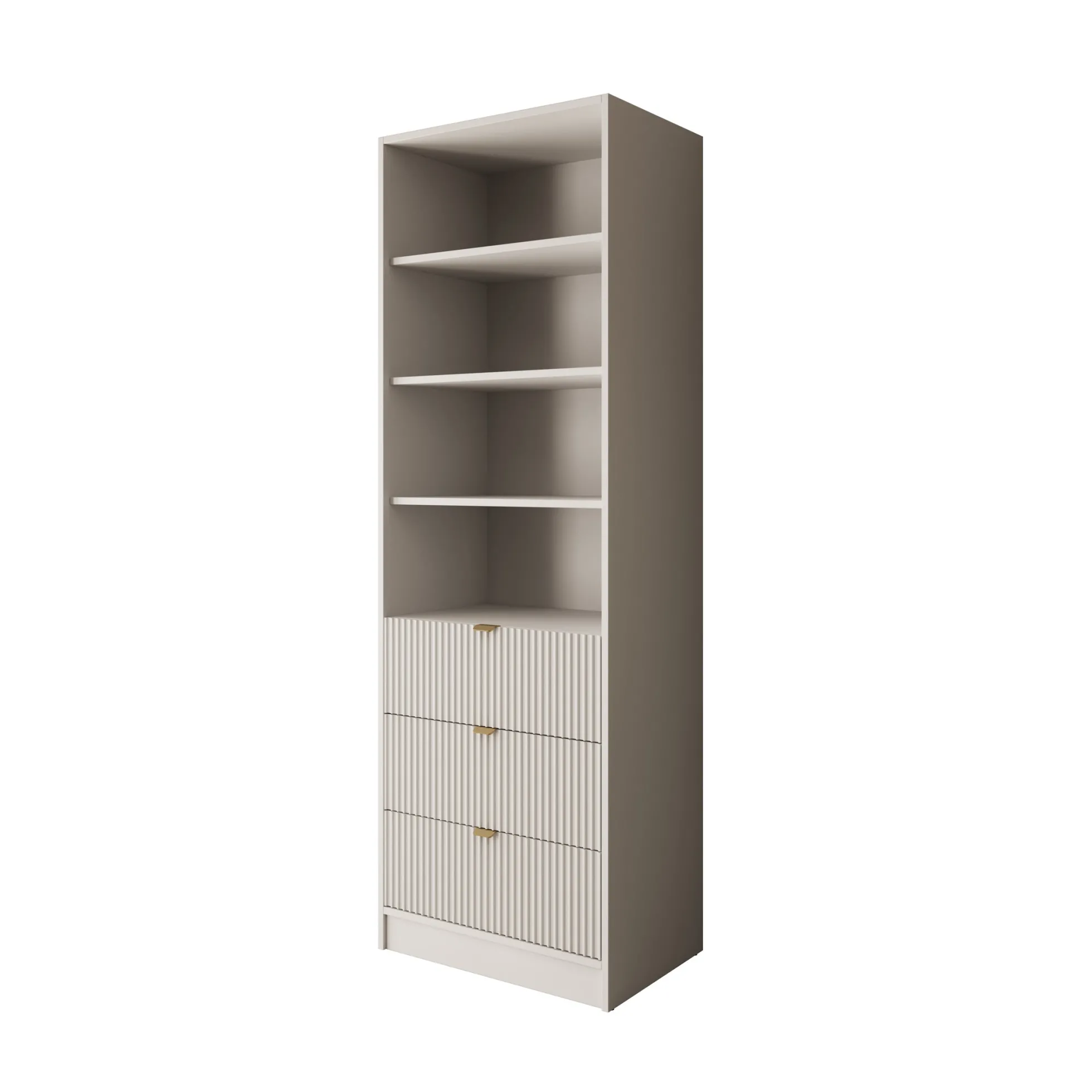 Tavares - Boekenkast - Wit - 60x40x180 cm