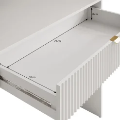 Tavares - Bureau - Wit - 120x55 cm