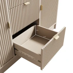Tavares - Dressoir - Beige - 118x40x75 cm
