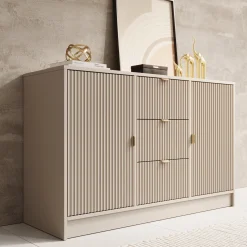 Tavares - Dressoir - Beige - 118x40x75 cm