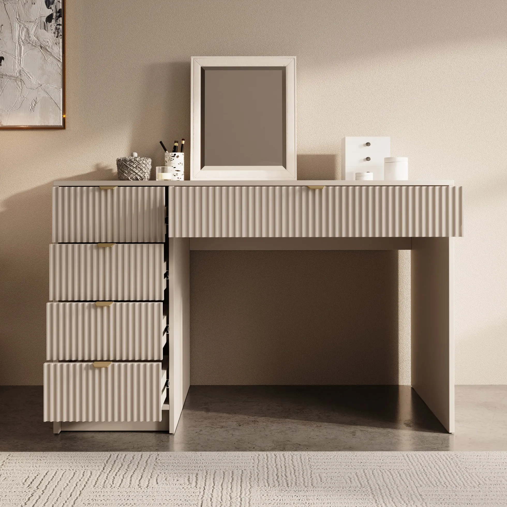 Tavares - Kaptafel - Beige - 120x55 cm